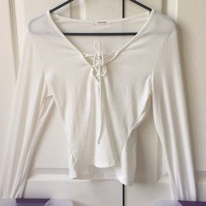 MOD REF white long sleeve top